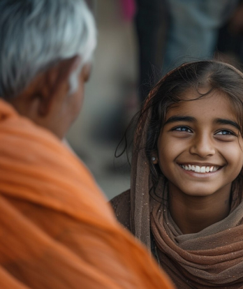 Spiritual gathering in session
